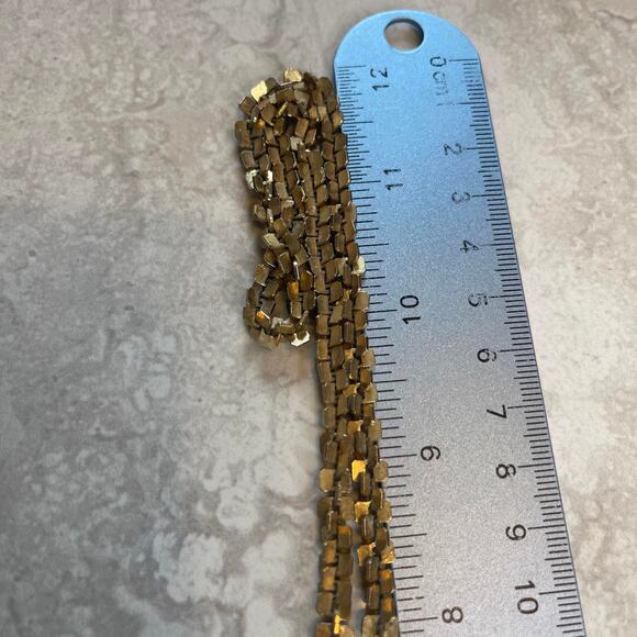 vintage long gold chain necklace 28" Park Lane Signed retro gold TONE - Picture 9 of 10